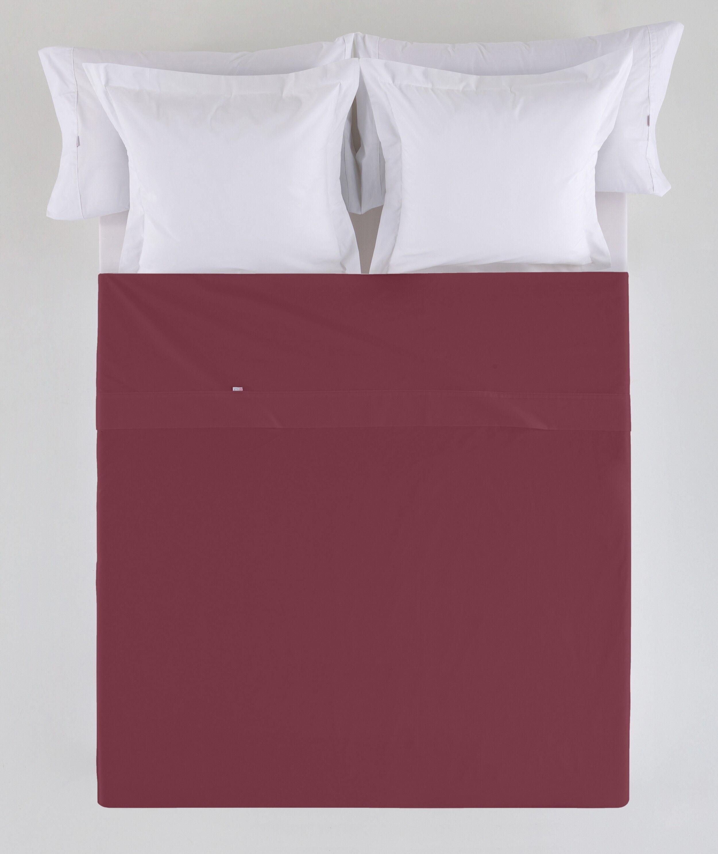 Wine color COUNTER SHEET sheet - Bed of 105 50% cotton / 50% polyester - 144 threads. Weight: 115