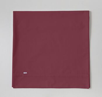 Drap COMPTOIR couleur bordeaux - Lit 90 50% coton / 50% polyester - 144 fils. Poids : 115 2