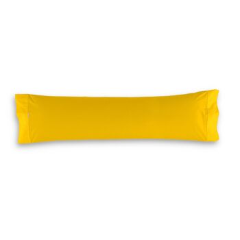 Taie d'oreiller moutarde - 45x170 cm - 50% coton / 50% polyester - 144 fils. Poids : 115 1