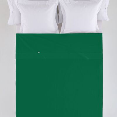 Sábana SABANA ENCIMERA color verde billar - Cama de 105 50% algodón / 50% poliéster - 144 hilos. Gramage: 115