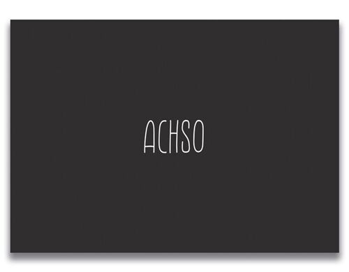 Postkarte "ACHSO"