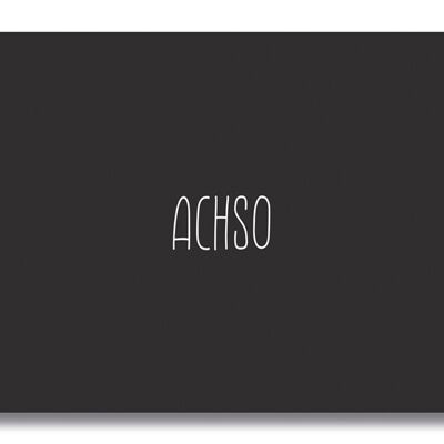 Postkarte "ACHSO"