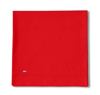 Drap COMPTOIR rouge coquelicot - Lit 150/160 50% coton / 50% polyester - 144 fils. Poids : 115 2
