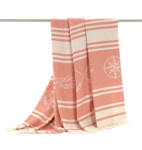 Fouta Maca coral