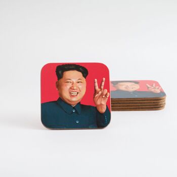 Dessous de verre Kim Jong Un 1