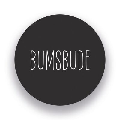 Sticker "BUMSBUDE"