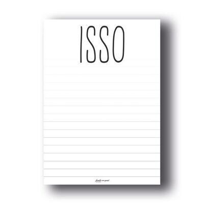 Schreibblock "ISSO"