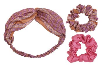 ACCESSOIRE CHEVEUX SET 3 POLYESTER 20X8X20 FUCHSIA BO206420 1