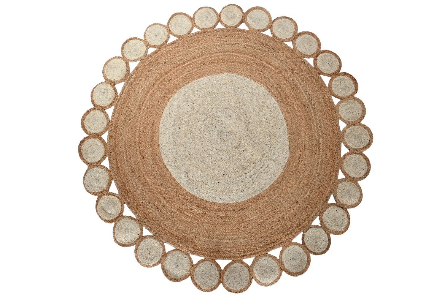 TAPPETO IN COTONE JUTA 200X200X1 1800 G/M2 MARRONE TX210117