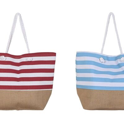 SAC JUTE POLYESTER 56X19X71 75544 RAYURES 2 ASSORT. BO204060