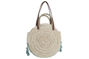 SAC FIBRE SEAGRASS 39X9X48 FRANGES 2 ASSORTIMENTS. BO196192 4