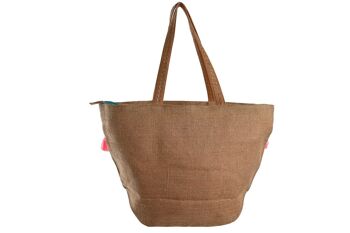 SAC JUTE COTON 58X19X63 NATUREL BO206566 4