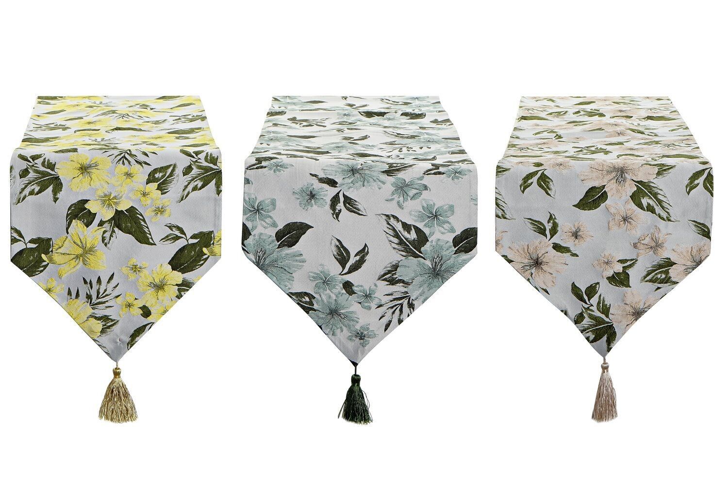 RUNNER DA TAVOLO IN POLIESTERE 30X180 150 G/M2, FLORES 3 SUR TX189691