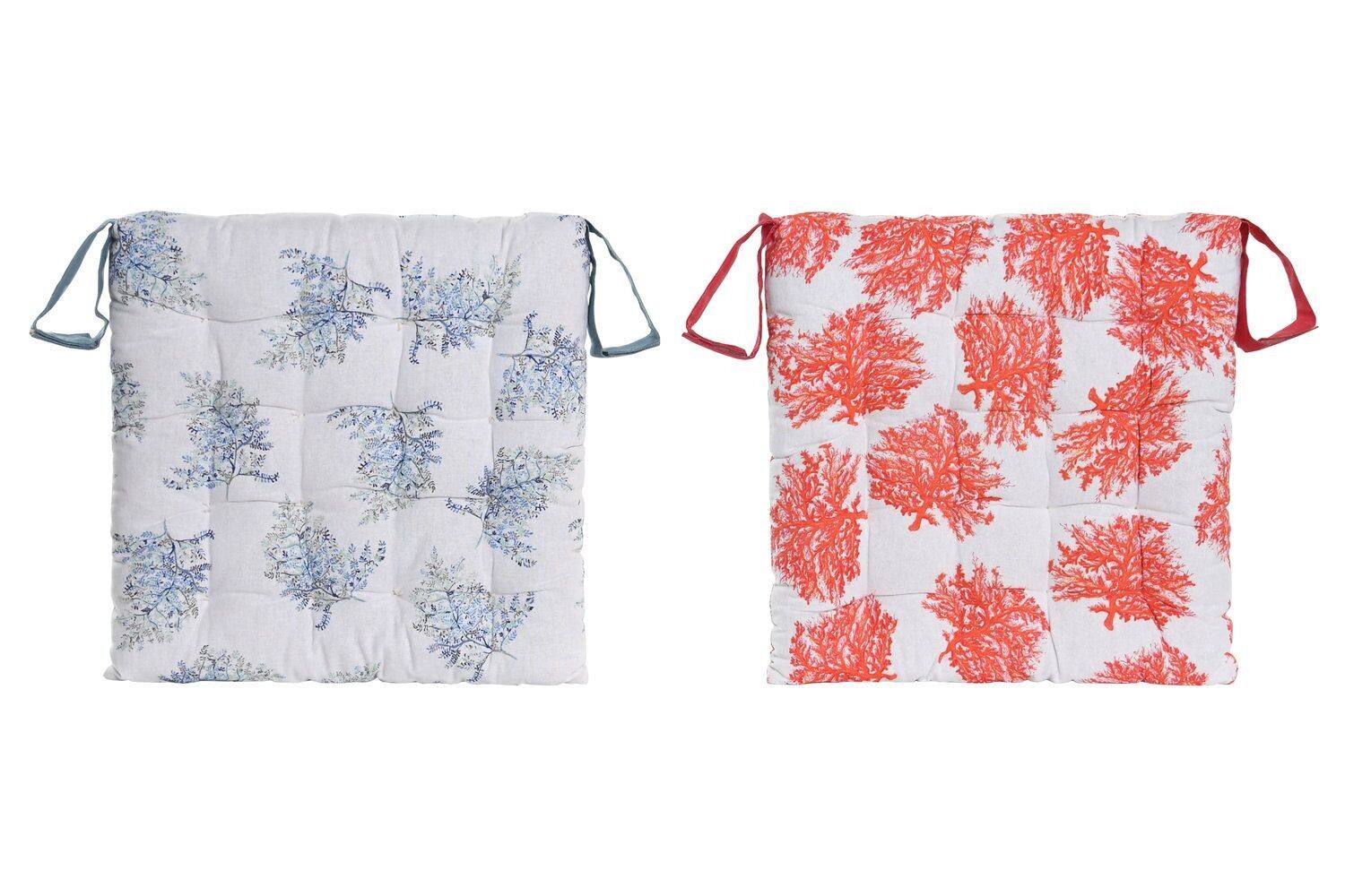 CUSCINO COTONE 40X40X4 630 GR CORALLO 2 ASSORTIMENTI. PC204258