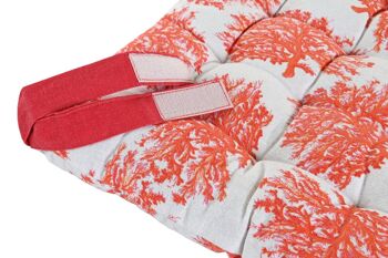 COUSSIN COTON 40X40X4 630 GR CORAIL 2 ASSORTIMENTS. PC204258 4