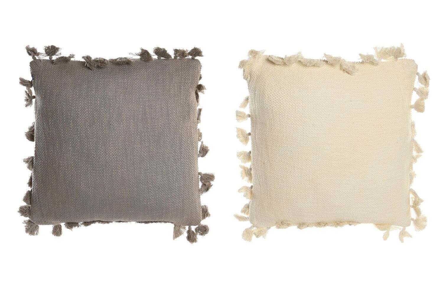 CUSCINO IN COTONE 45X15X45 450 GR, POMPON 2 ASSORT. TX202898