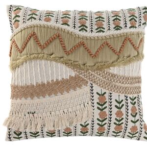 COUSSIN COTON 45X45 604 GR, BRODERIE MAIN TX213359