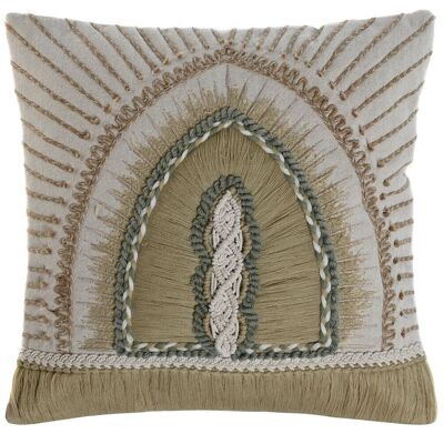 COUSSIN COTON 45X45 596 GR, BRODERIE MAIN TX213369