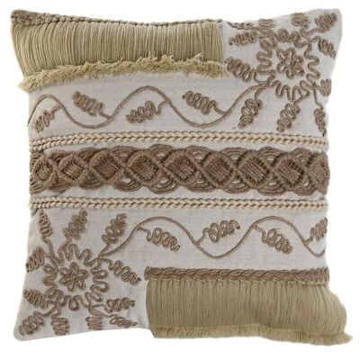 COUSSIN COTON 45X45 602 GR, BRODERIE MAIN TX213371