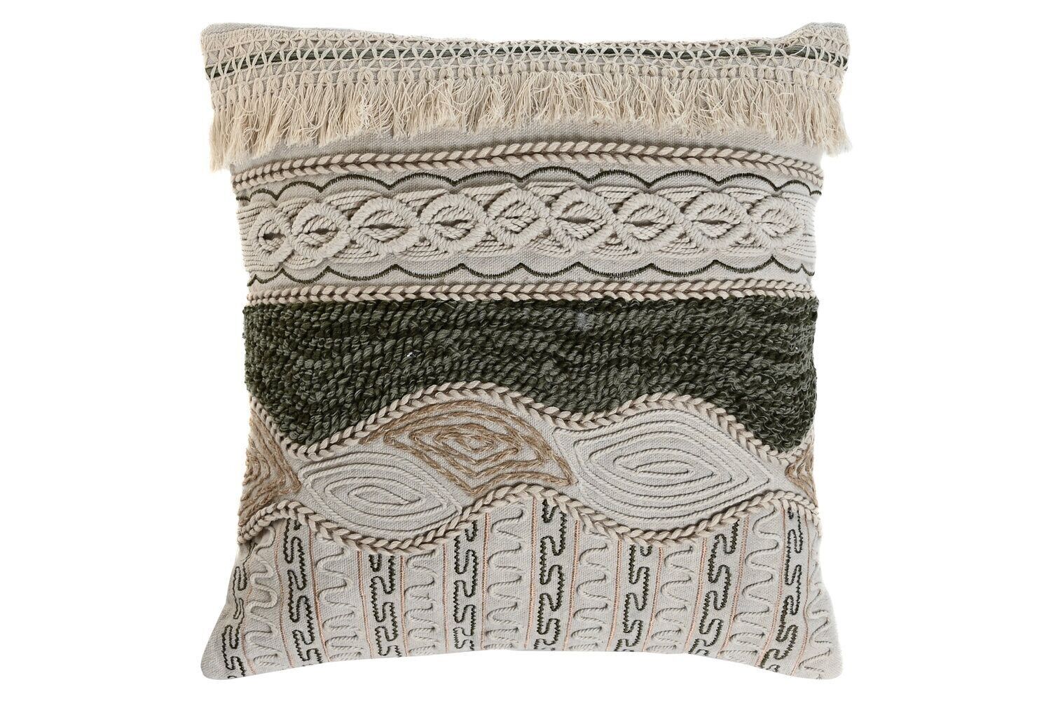 CUSCINO IN COTONE 45X45 620 GR, RICAMO A MANO TX213360