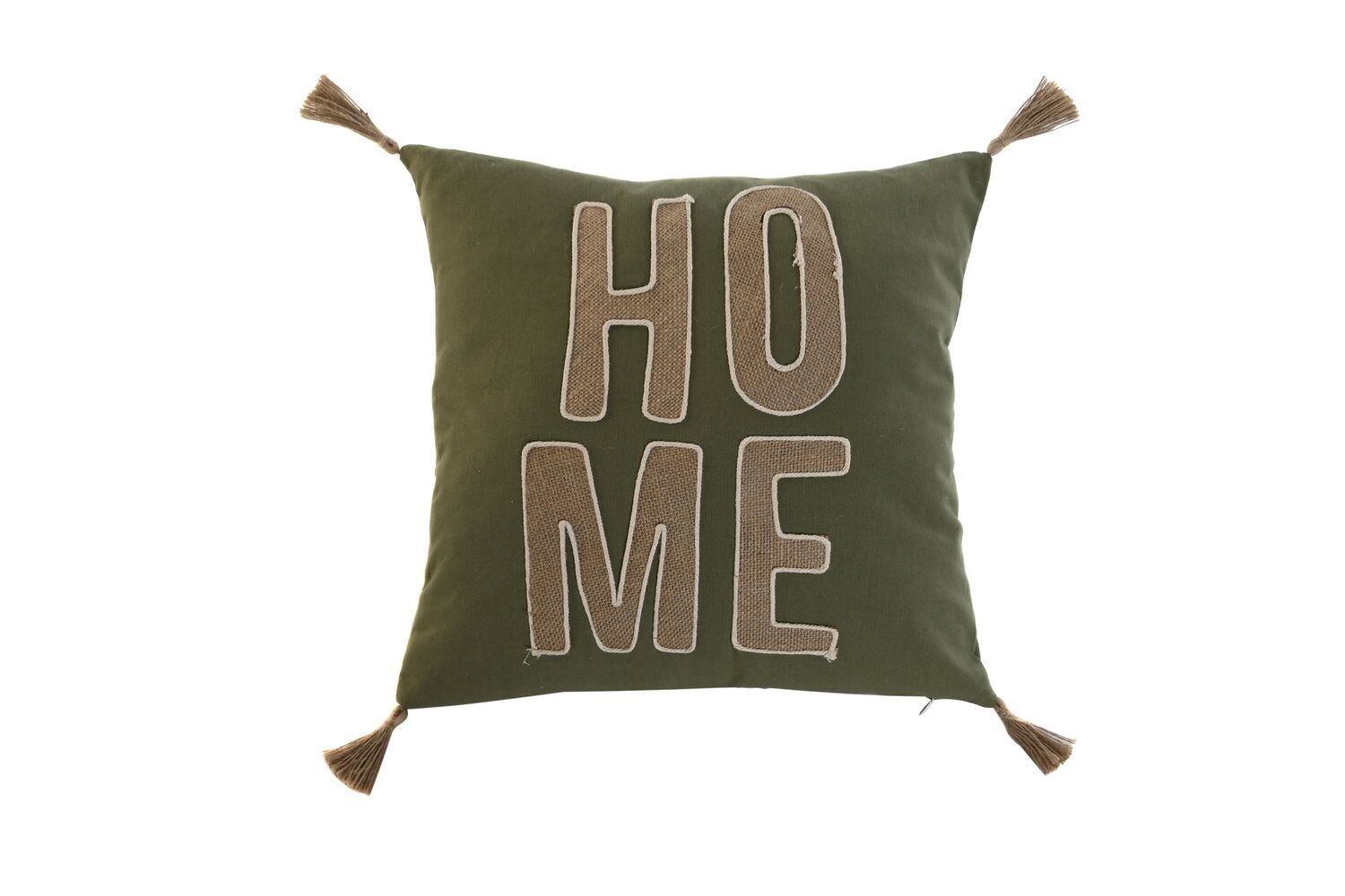 CUSCINO IN COTONE 45X5X45 380 GR. APPLICAZIONI E BO TX210153