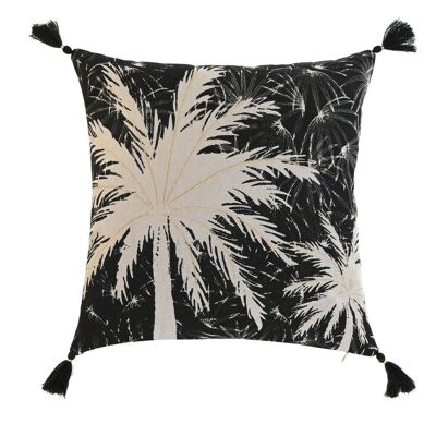 COTTON CUSHION 45X5X45 420 GR, PRINTED AND EMBROIDERED TX210140