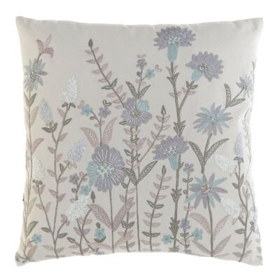 COTTON CUSHION 45X8X45 450 GR, EMBROIDERED FLOWERS TX208840
