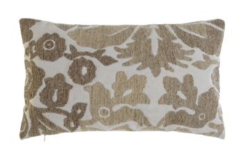 COUSSIN COTON 50X15X30 380 GR, BRODERIE BEIGE TX208748 1