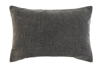 COUSSIN COTON 50X15X30 392 GR, BRODERIE GRIS CLAIR TX208680 3