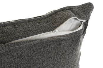 COUSSIN COTON 50X15X50 560 GR, BRODERIE GRIS CLAIR TX208679 4