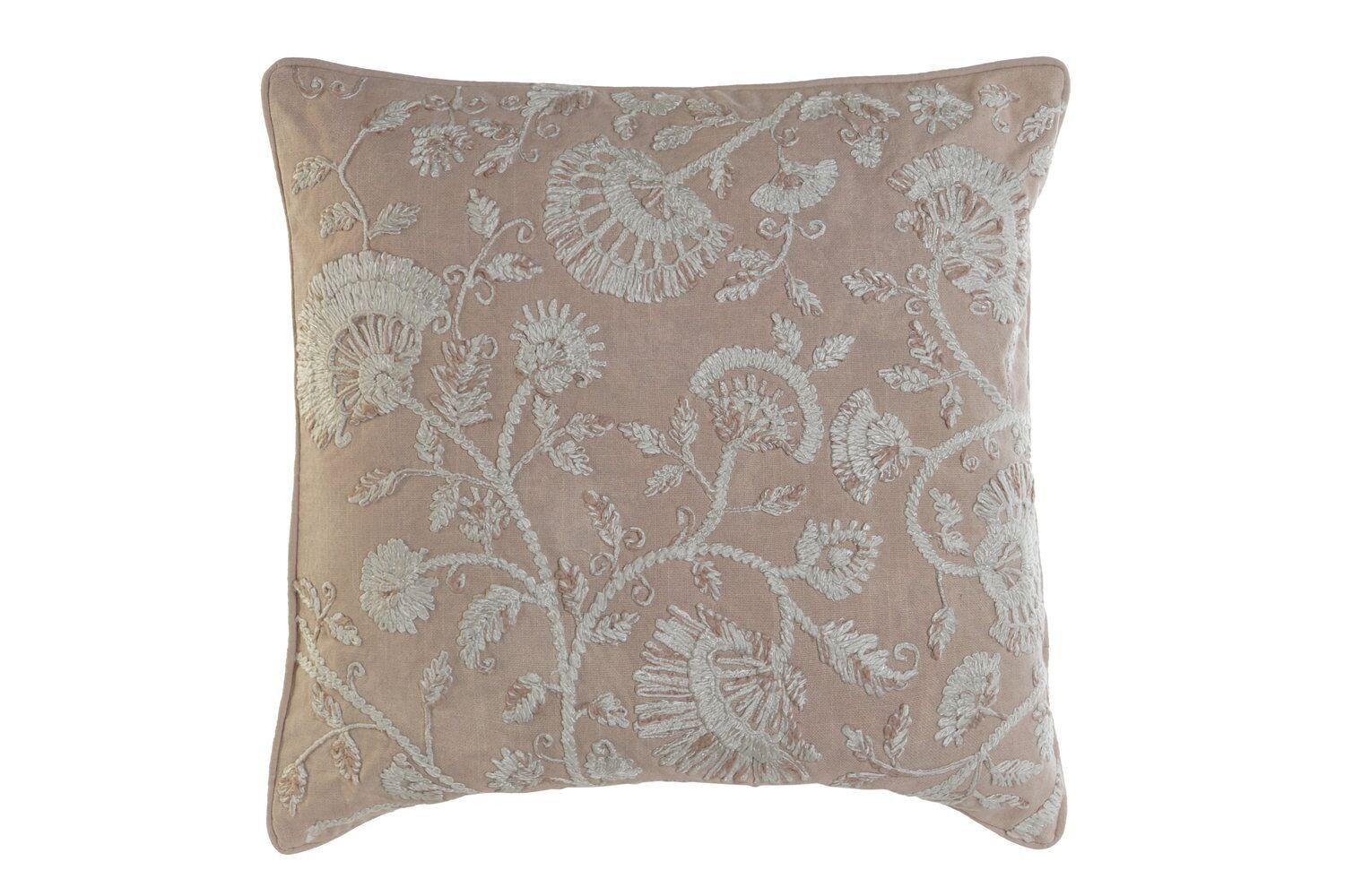 CUSCINO COTONE 50X15X50 560 GR. RICAMO ROSA PALLIDO TX208682