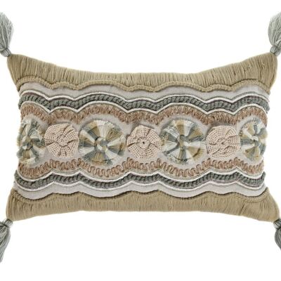 COUSSIN COTON 50X30 466GR, BRODERIE MAIN TX213374