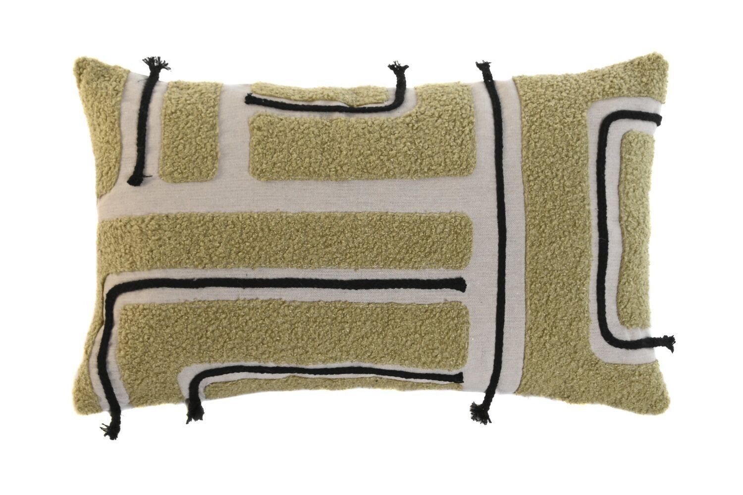 CUSCINO IN COTONE 50X5X30 380 GR. APPLICAZIONI E BO TX210161