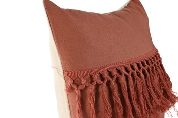 COUSSIN EN COTON RECYCLÉ 45X15X45 420 GR. FRANGES TX210386 2