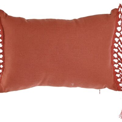 RECYCLED COTTON CUSHION 50X15X30 380 GR. FRINGES TX210390