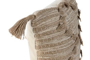 COUSSIN COTON JUTE 45X45 878 GR, FAIT MAIN TX213614 2