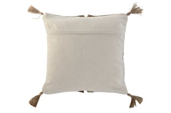 COUSSIN COTON JUTE 45X45 878 GR, FAIT MAIN TX213614 4