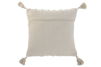 COUSSIN JUTE COTON 45X45 922 GR, FAIT MAIN TX213618 4