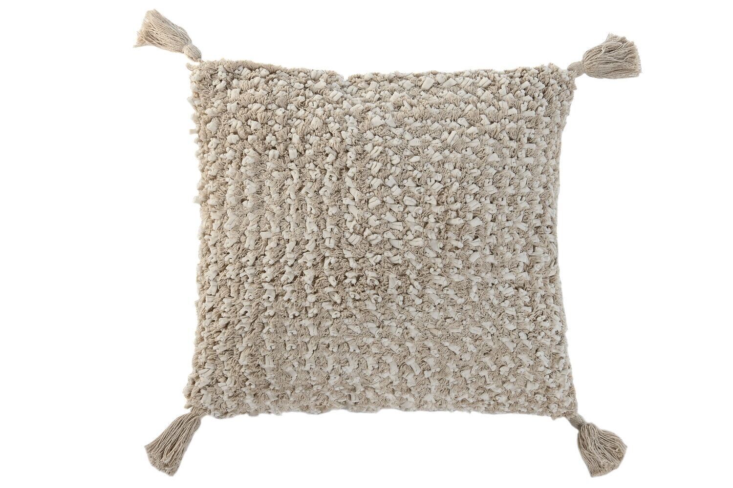 CUSCINO IN JUTA COTONE 45X45 950 GR, FATTO A MANO TX213612