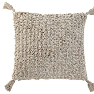 BAUMWOLL-JUTE-KISSEN 45X45 950 GR, HANDGEFERTIGT TX213612