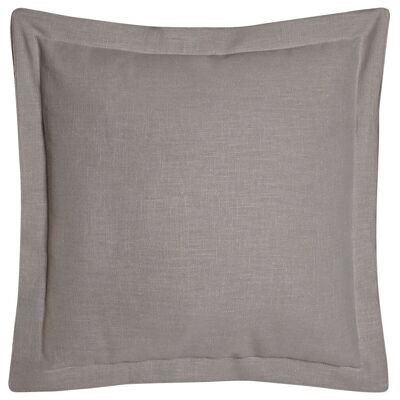 CUSCINO IN LINO 45X45 420 GR, CON FRANGE GRIGIO CHIARO TX213502