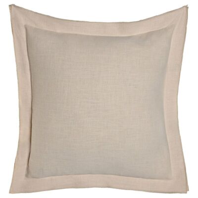 LINEN CUSHION 45X45 420 GR, WITH FRINGES SAND TX213500
