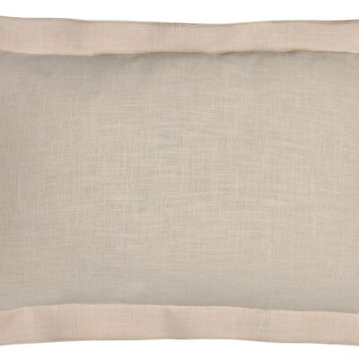 LINEN CUSHION 50X30 380 GR, WITH SAND FRINGES TX213504