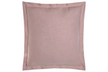 COUSSIN EN LIN 60X60 750 GR, AVEC FRANGES MAUVE TX213497 1