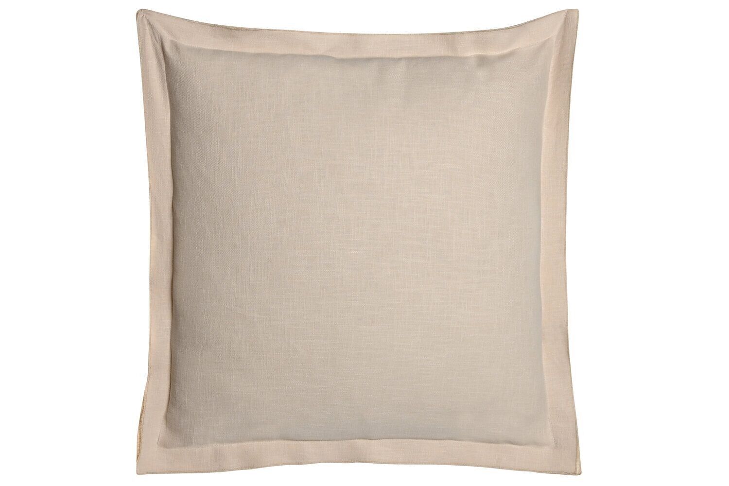 CUSCINO IN LINO 60X60 750 GR, CON FRANGE SABBIA TX213496