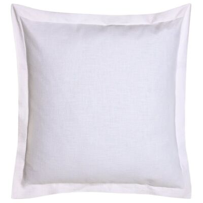 LINEN CUSHION 60X60 750 GR, WITH OFF WHITE FRINGES TX213495