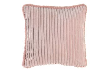 COUSSIN POLYESTER 45X10X45 380 GR, MOUTON ROSE TX199587 1