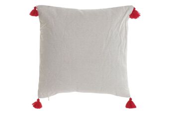 COUSSIN POLYESTER 45X10X45 450 GR. POMPON 3 ASSORTIMENTS. TX187915 3