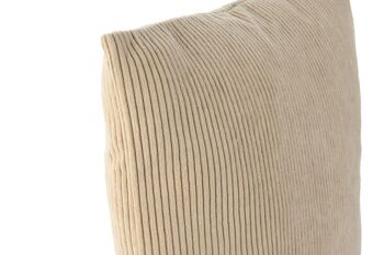 COUSSIN POLYESTER 45X15X45 420 GR. VELOURS CÔTÉ ÉPAIS BEIGE TX210399 2