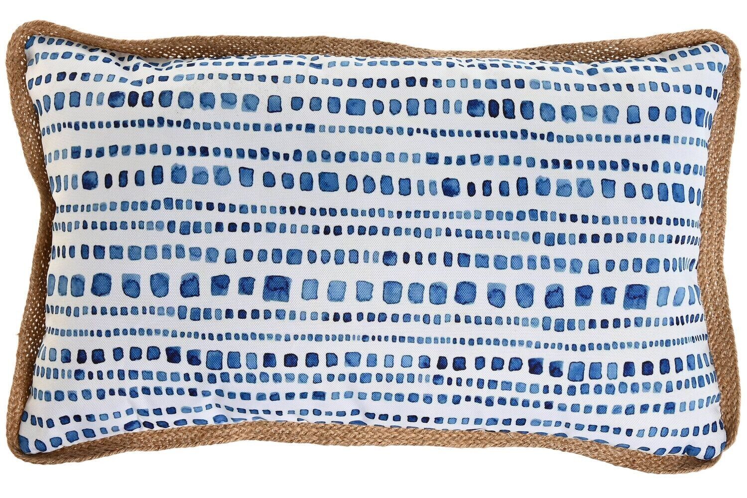 CUSCINO IN POLIESTERE 45X45 380 GR, IMPERMEABILE BLU TX213551